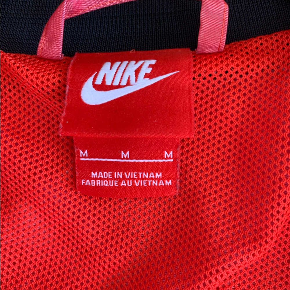 Rare Nike Men’s Pink Reflective Windbreaker Track Bomber Jacket Size M - Picture 3 of 7
